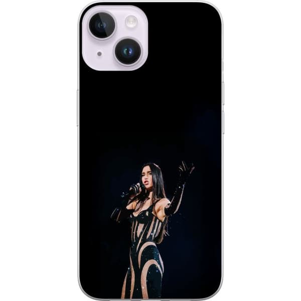 Apple iPhone 14 Plus Gennemsigtig cover Dua Lipa – Pop Star Aesthetic