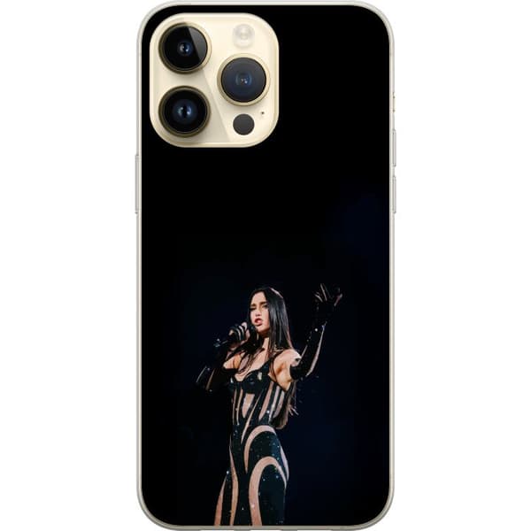 Apple iPhone 14 Pro Max Gjennomsiktig deksel Dua Lipa – Pop Star Aesthetic