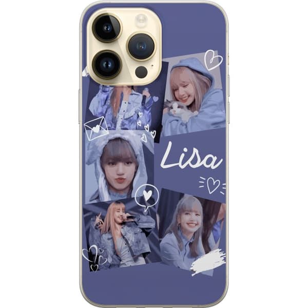 Apple iPhone 14 Pro Max Gjennomsiktig deksel Lisa Blackpink – Aesthetic K-pop Queen