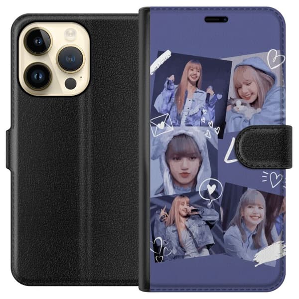 Apple iPhone 15 Pro Lommeboketui Lisa Blackpink – Aesthetic K-pop Queen