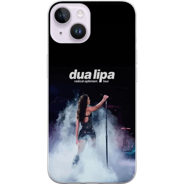 Apple iPhone 15 Plus Gjennomsiktig deksel Dua Lipa – Signature Looks & Vibes