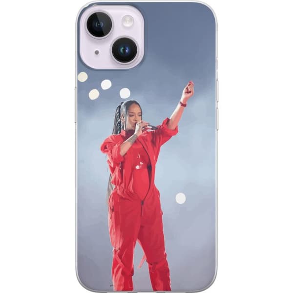 Apple iPhone 15 Plus Gjennomsiktig deksel Rihanna – Trendsetting Looks & Style