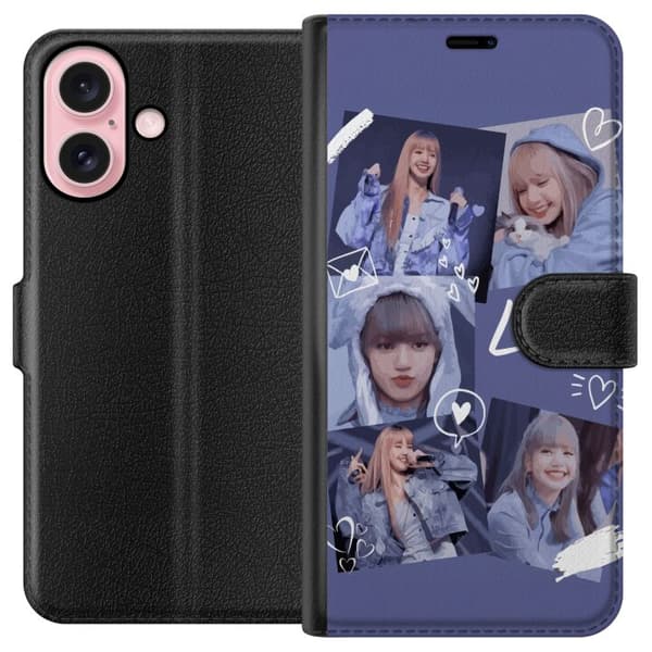 Apple iPhone 16 Lompakkokotelo Lisa Blackpink – Aesthetic K-pop Queen