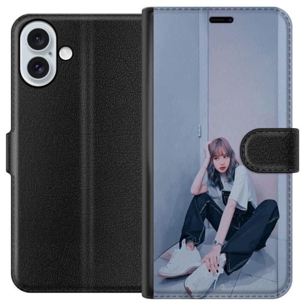 Apple iPhone 16 Plus Lompakkokotelo Lisa from Blackpink – K-pop Style Icon