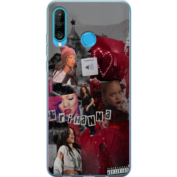 Huawei P30 lite Gjennomsiktig deksel Rihanna – Iconic Fashion Moments