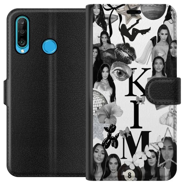 Huawei P30 lite Plånboksfodral Kim Kardashian – Aesthetic Look 2025