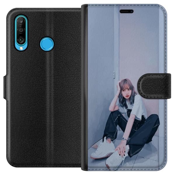 Huawei P30 lite Lompakkokotelo Lisa from Blackpink – K-pop Style Icon