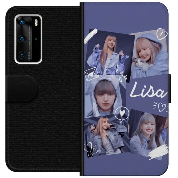 Huawei P40 Pro Lommeboketui Lisa Blackpink – Aesthetic K-pop Queen