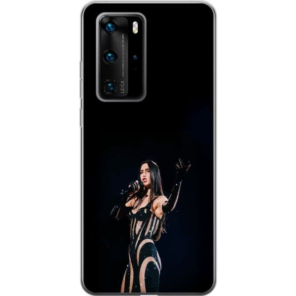 Huawei P40 Pro Genomskinligt Skal Dua Lipa – Pop Star Aesthetic
