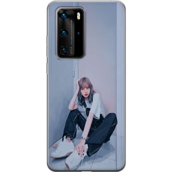 Huawei P40 Pro Gennemsigtig cover Lisa from Blackpink – K-pop Style Icon