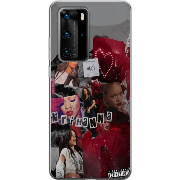 Huawei P40 Pro Genomskinligt Skal Rihanna – Iconic Fashion Moments