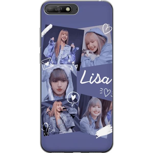 Huawei Y6 (2018) Gennemsigtig cover Lisa Blackpink – Aesthetic K-pop Queen