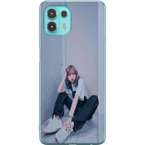 Motorola Edge 20 Lite Genomskinligt Skal Lisa from Blackpink – K-pop Style Icon