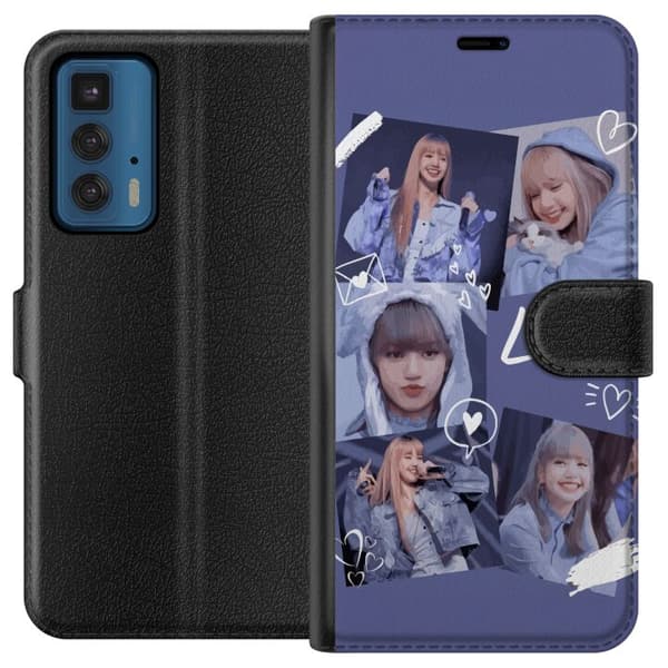 Motorola Edge 20 Pro Tegnebogsetui Lisa Blackpink – Aesthetic K-pop Queen