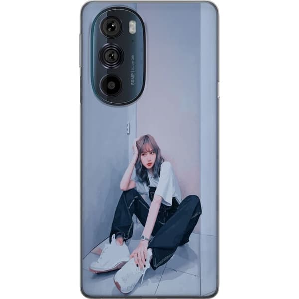 Motorola Edge 30 Pro Läpinäkyvä kuori Lisa from Blackpink – K-pop Style Icon