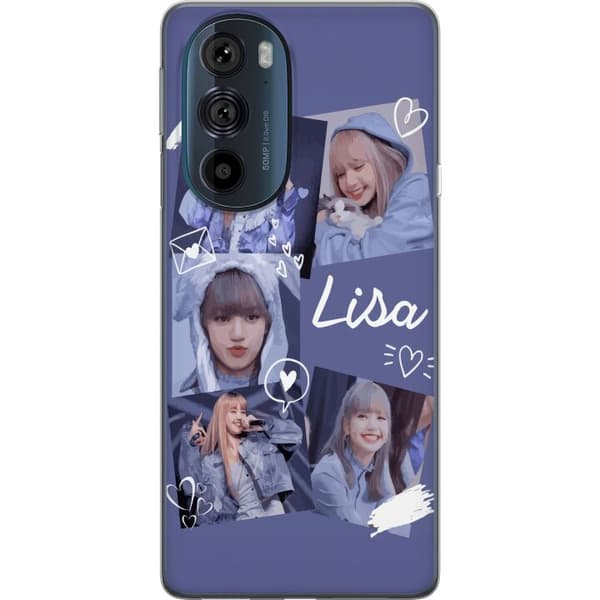 Motorola Edge 30 Pro Läpinäkyvä kuori Lisa Blackpink – Aesthetic K-pop Queen