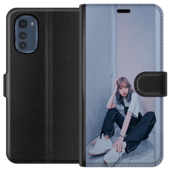 Motorola Moto E32s Tegnebogsetui Lisa from Blackpink – K-pop Style Icon