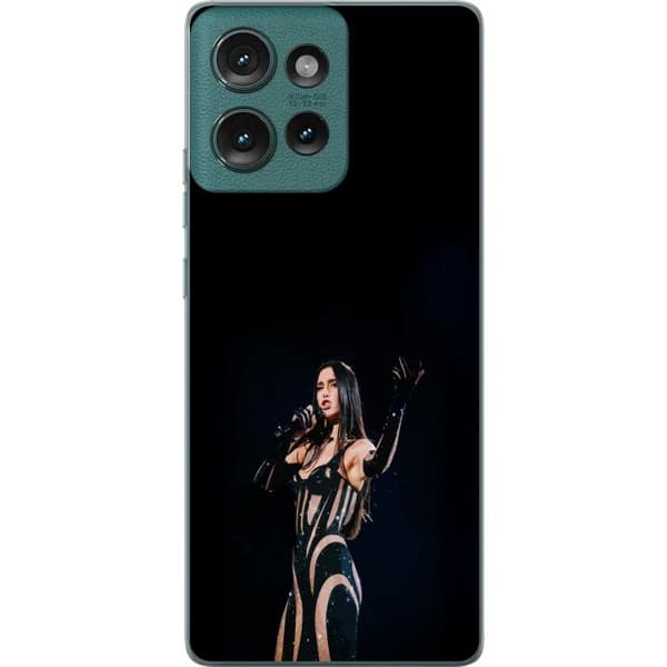 Motorola Edge 50 Genomskinligt Skal Dua Lipa – Pop Star Aesthetic