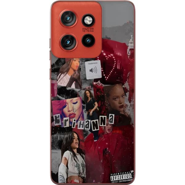 Motorola Edge 50 Neo Gennemsigtig cover Rihanna – Iconic Fashion Moments