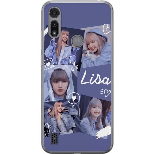 Motorola Moto E6i Läpinäkyvä kuori Lisa Blackpink – Aesthetic K-pop Queen