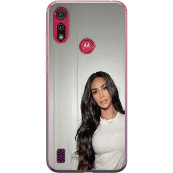 Motorola Moto E6s (2020) Gjennomsiktig deksel Kim Kardashian – Iconic Style Collection