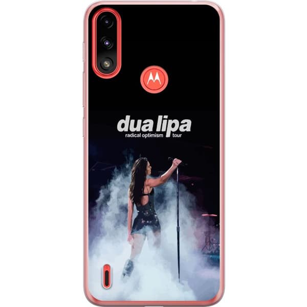 Motorola Moto E7 Power Genomskinligt Skal Dua Lipa – Signature Looks & Vibes