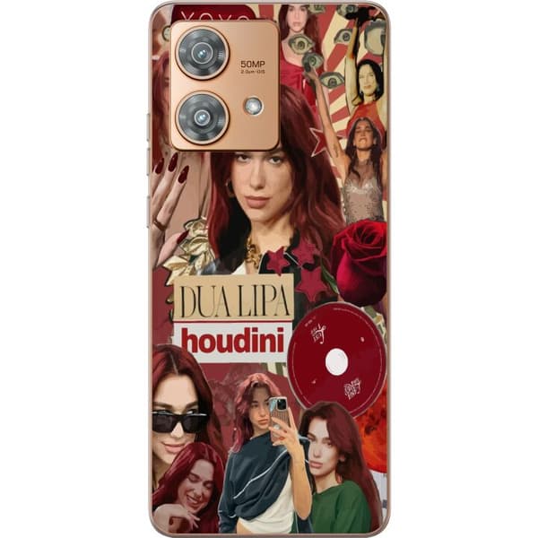 Motorola Edge 40 Neo Gennemsigtig cover Dua Lipa – Fashion & Style Edit