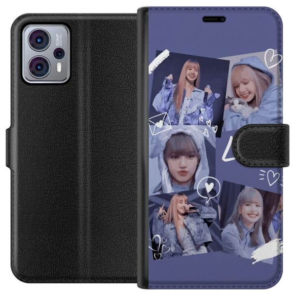 Motorola Moto G23 Plånboksfodral Lisa Blackpink – Aesthetic K-pop Queen