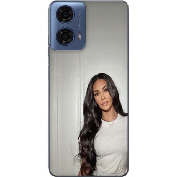Motorola Moto G24 Genomskinligt Skal Kim Kardashian – Iconic Style Collection