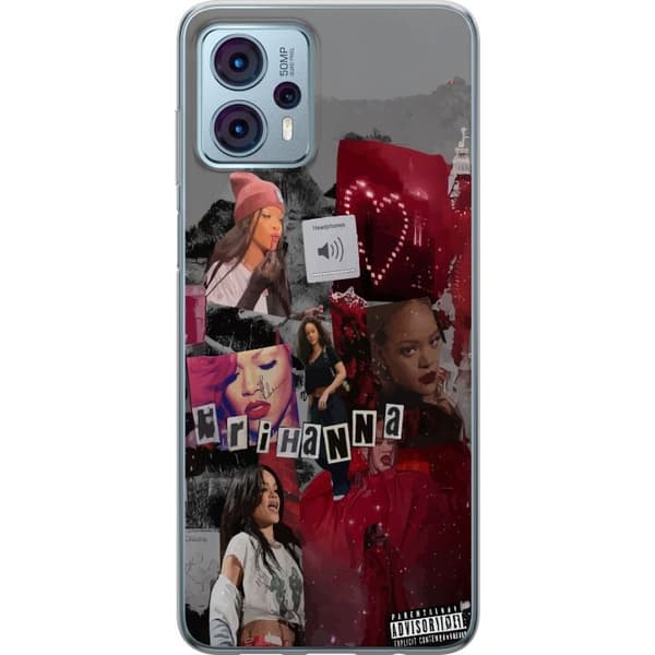 Motorola Moto G23 Läpinäkyvä kuori Rihanna – Iconic Fashion Moments