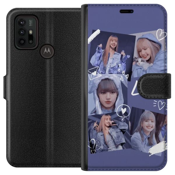 Motorola Moto G30 Plånboksfodral Lisa Blackpink – Aesthetic K-pop Queen