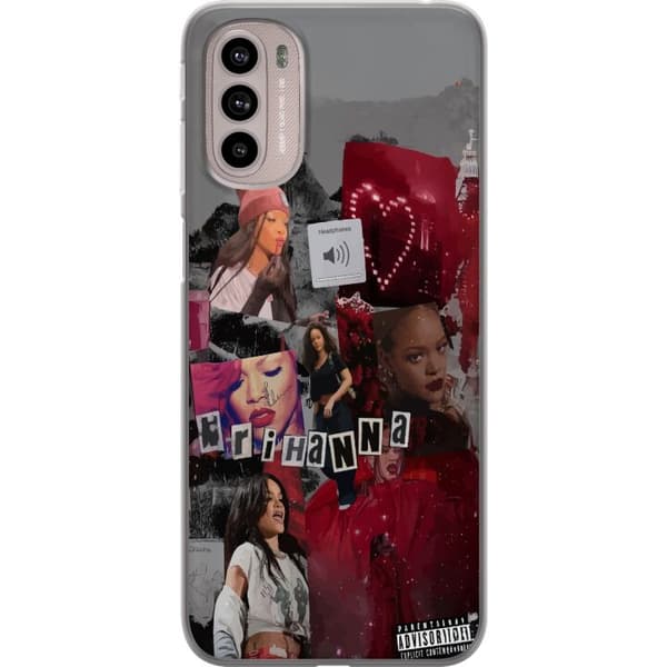 Motorola Moto G41 Läpinäkyvä kuori Rihanna – Iconic Fashion Moments