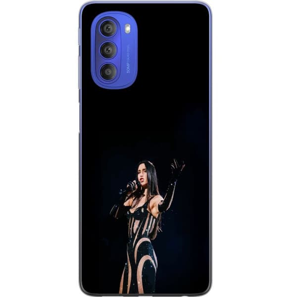 Motorola Moto G51 5G Gennemsigtig cover Dua Lipa – Pop Star Aesthetic