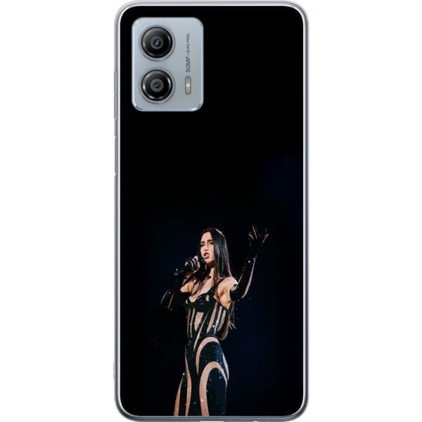 Motorola Moto G53 Gennemsigtig cover Dua Lipa – Pop Star Aesthetic
