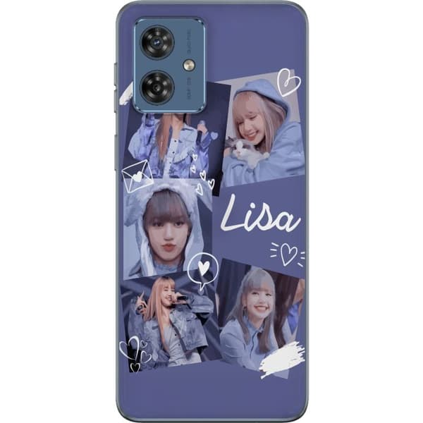 Motorola Moto G54 Genomskinligt Skal Lisa Blackpink – Aesthetic K-pop Queen