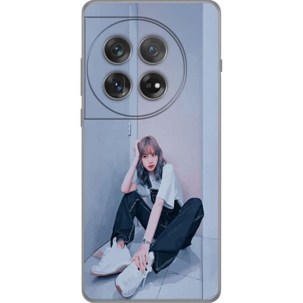OnePlus 12 Gjennomsiktig deksel Lisa from Blackpink – K-pop Style Icon