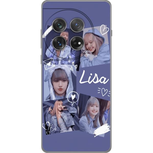 OnePlus 12 Gjennomsiktig deksel Lisa Blackpink – Aesthetic K-pop Queen