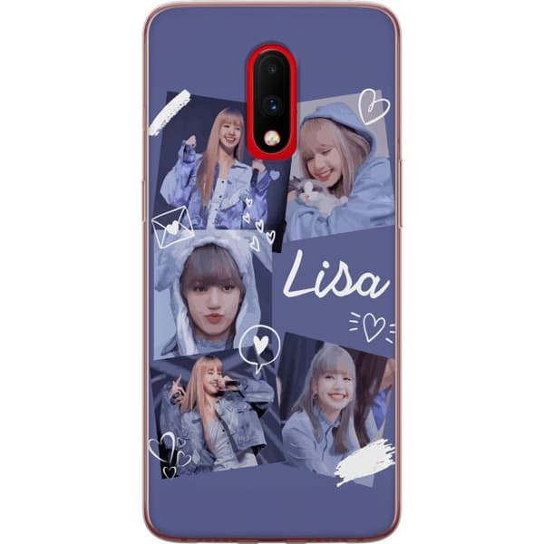 OnePlus 7 Gjennomsiktig deksel Lisa Blackpink – Aesthetic K-pop Queen