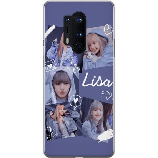 OnePlus 8 Pro Gennemsigtig cover Lisa Blackpink – Aesthetic K-pop Queen
