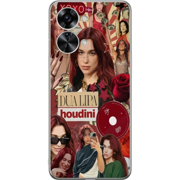 OnePlus Nord 2T Gjennomsiktig deksel Dua Lipa – Fashion & Style Edit