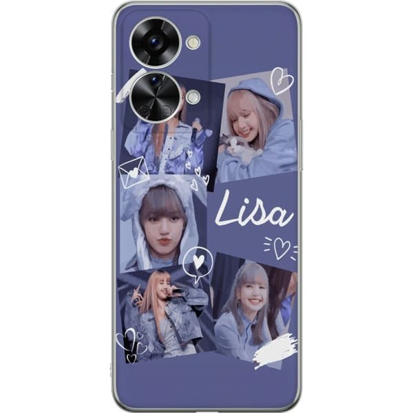 OnePlus Nord 2T Gjennomsiktig deksel Lisa Blackpink – Aesthetic K-pop Queen