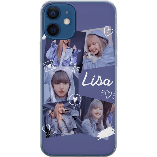 Apple iPhone 12 mini Gjennomsiktig deksel Lisa Blackpink – Aesthetic K-pop Queen