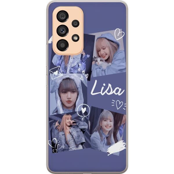 Samsung Galaxy A53 5G Gennemsigtig cover Lisa Blackpink – Aesthetic K-pop Queen