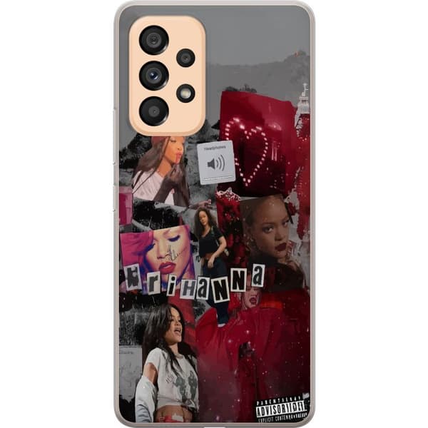 Samsung Galaxy A53 5G Läpinäkyvä kuori Rihanna – Iconic Fashion Moments