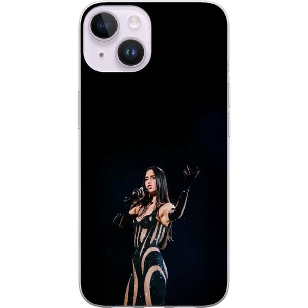 Apple iPhone 14 Genomskinligt Skal Dua Lipa – Pop Star Aesthetic