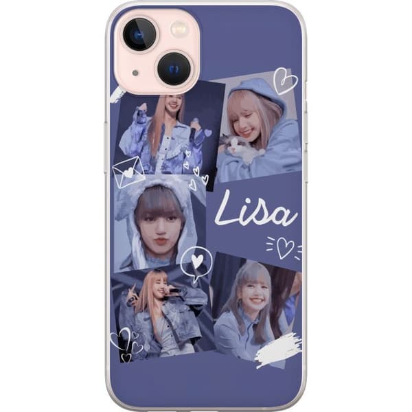 Apple iPhone 13 Läpinäkyvä kuori Lisa Blackpink – Aesthetic K-pop Queen