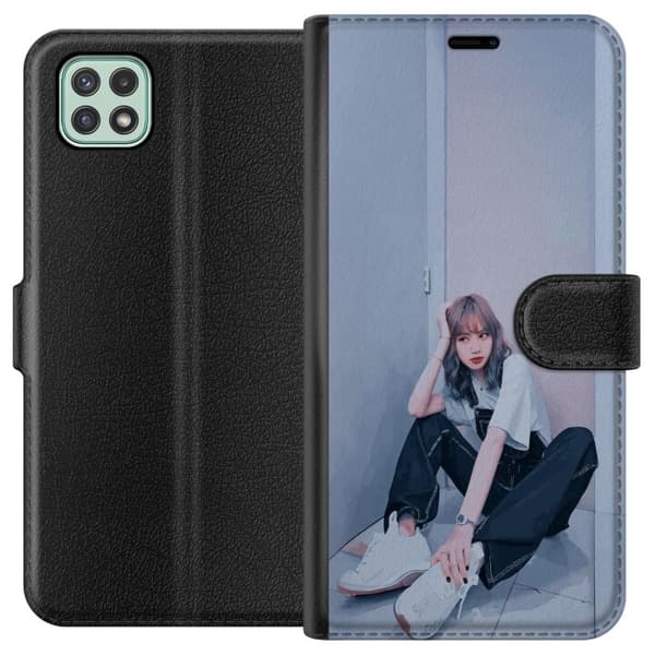 Samsung Galaxy A22 5G Lompakkokotelo Lisa from Blackpink – K-pop Style Icon