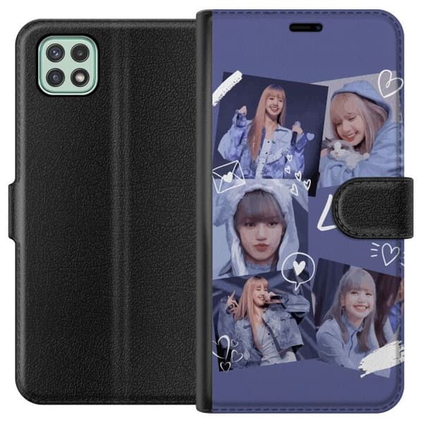 Samsung Galaxy A22 5G Lompakkokotelo Lisa Blackpink – Aesthetic K-pop Queen