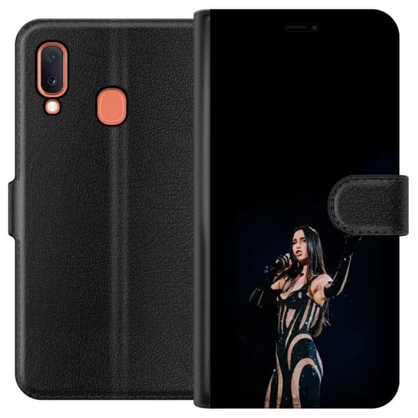 Samsung Galaxy A20e Tegnebogsetui Dua Lipa – Pop Star Aesthetic