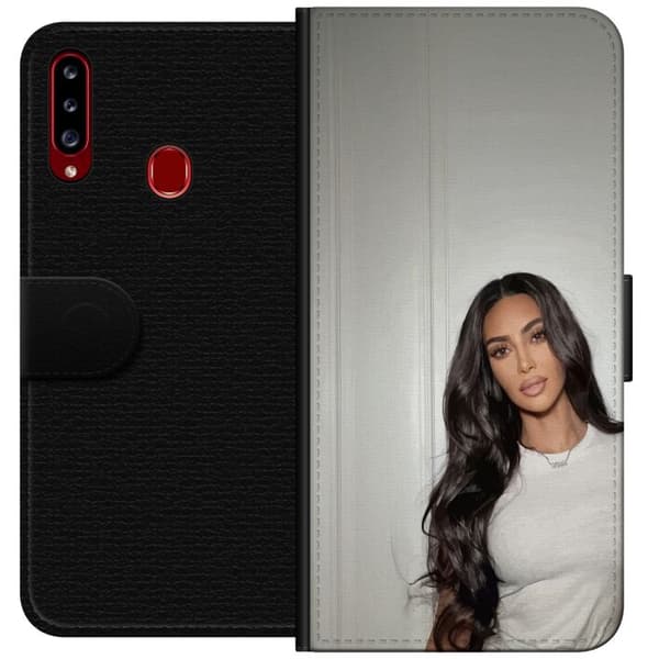 Samsung Galaxy A20s Tegnebogsetui Kim Kardashian – Iconic Style Collection